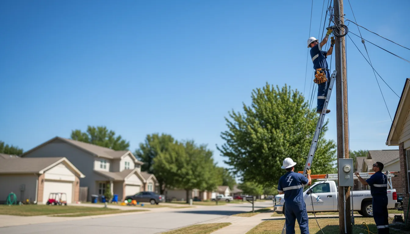 Residential electrician providing installation services in Vassar, KS